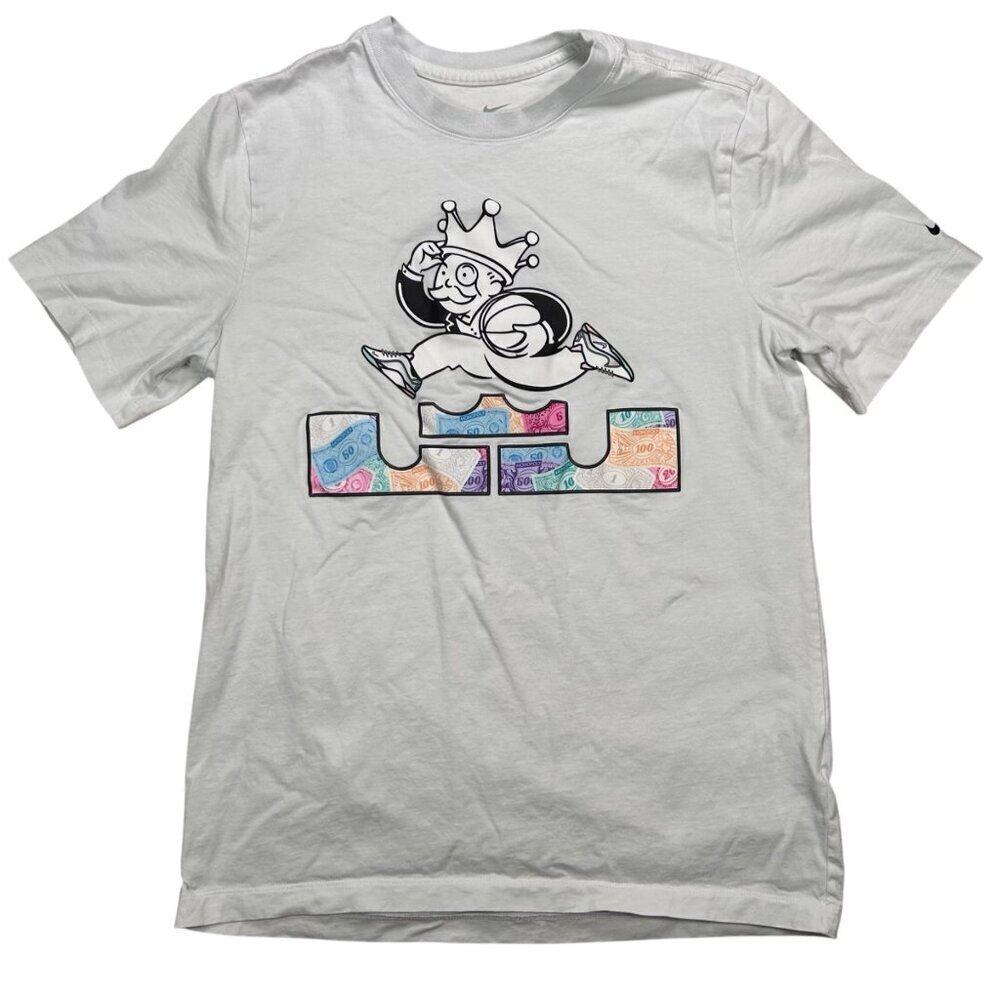 Nike Lebron Monopoly T-Shirt Medium Men Short Sleeve